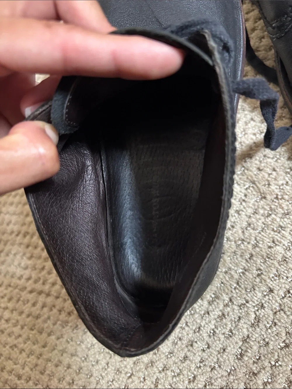 John Varvatos Black Leather Chukka Lace-Up Boots
